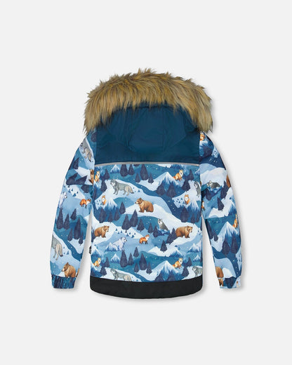 Two-Piece Discover Snowsuit Dark Teal-3