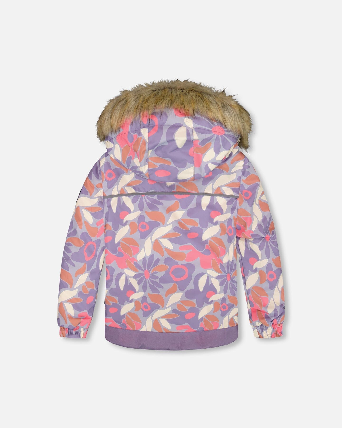 Two-Piece Discover Snowsuit With Printed Jacket Purple Gray-3