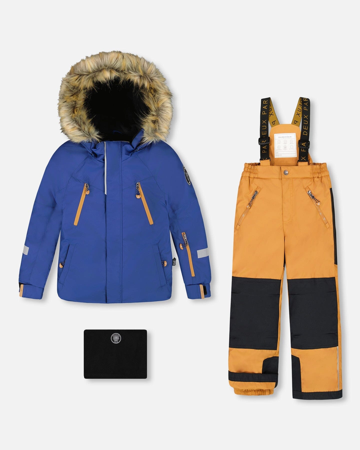 Two-Piece Play Snowsuit Navy And Brown-0