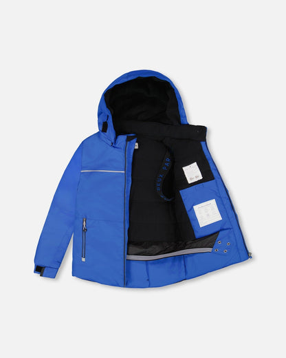 Two-Piece Play Snowsuit With Contrast Jacket Black-1