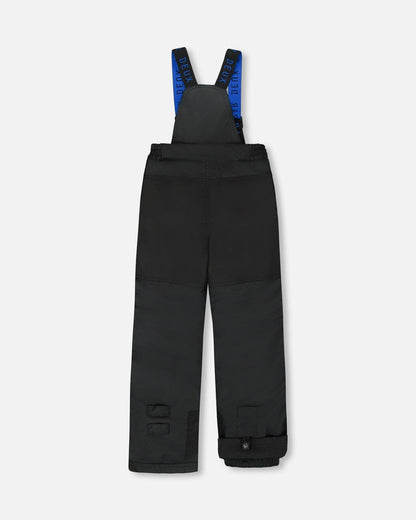 Two-Piece Play Snowsuit With Contrast Jacket Black-3