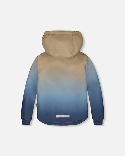 Two-Piece Chill Outerwear Set With Light Insulation Navy Blue-3