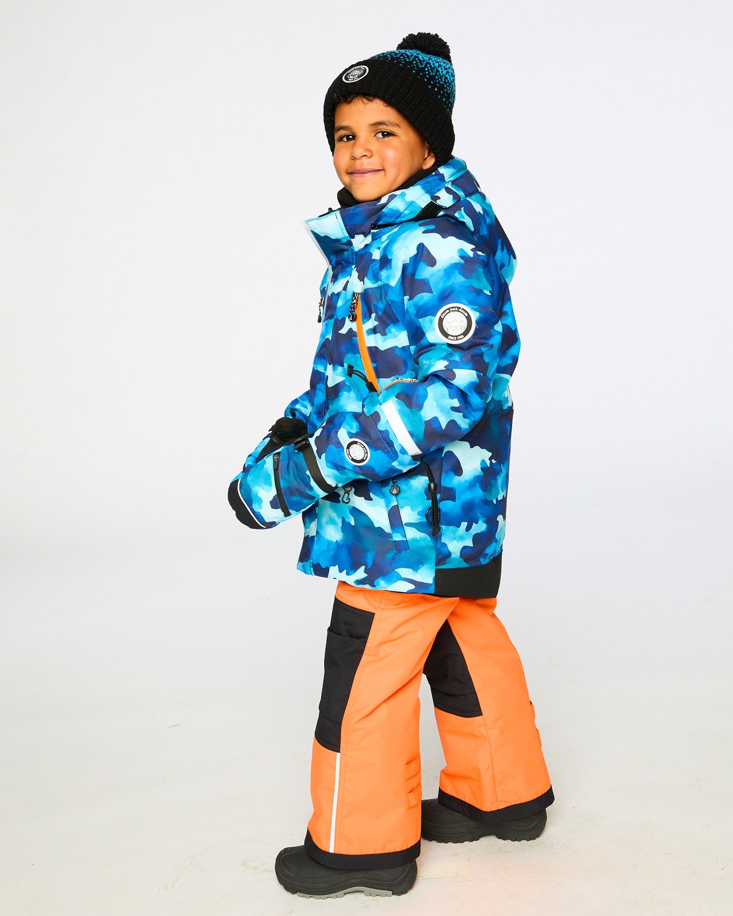 Two-Piece Play Snowsuit Bright Orange-1