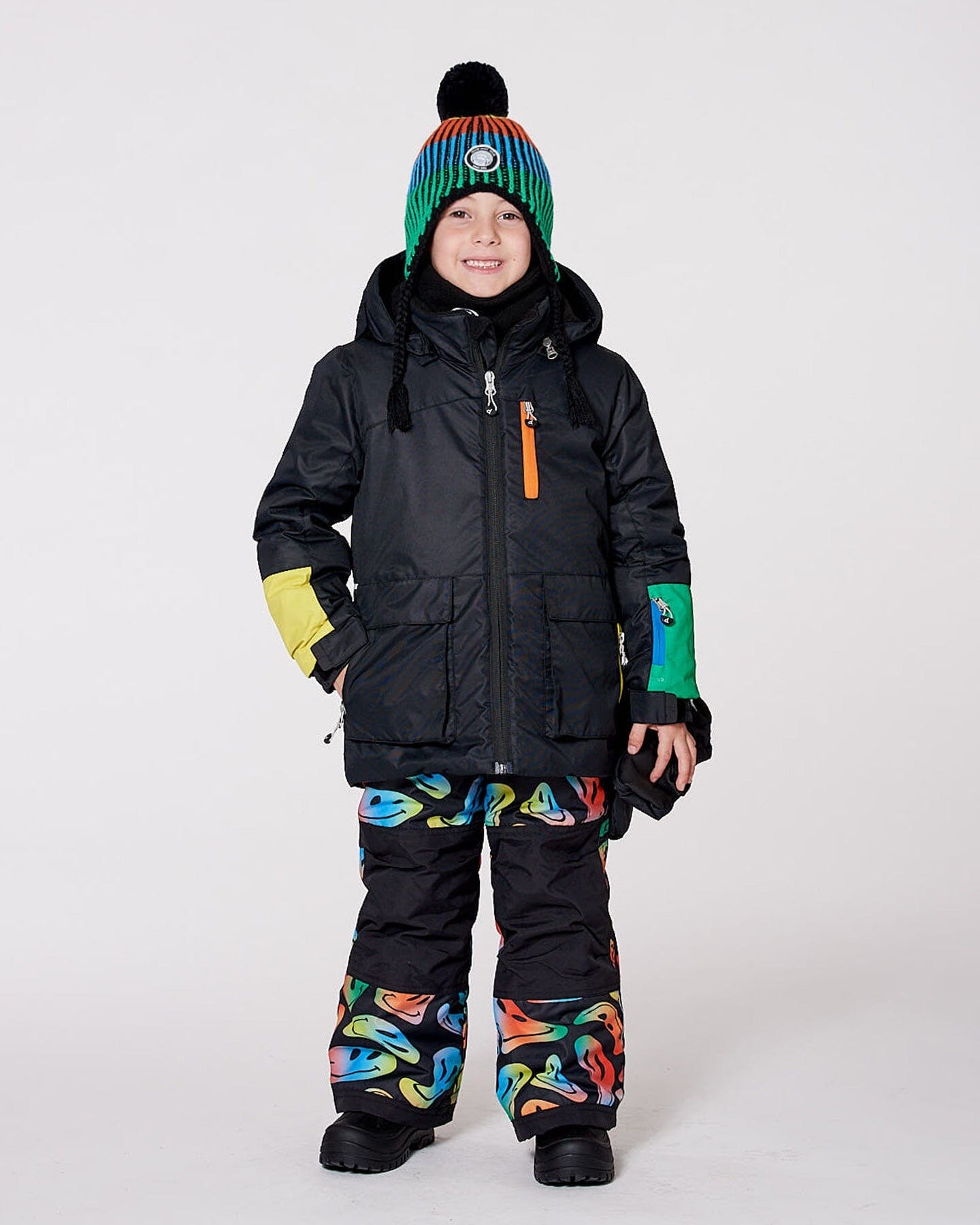 Two-Piece Play Snowsuit Smiley Face-3