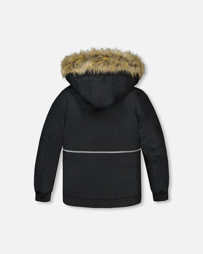 Two-Piece Play Snowsuit With Contrast Jacket Brown Sugar-3