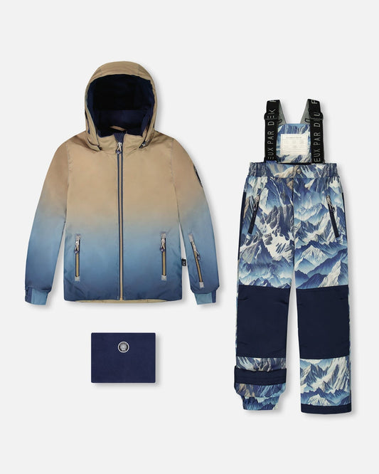 Two-Piece Play Snowsuit Blue Mountains-0