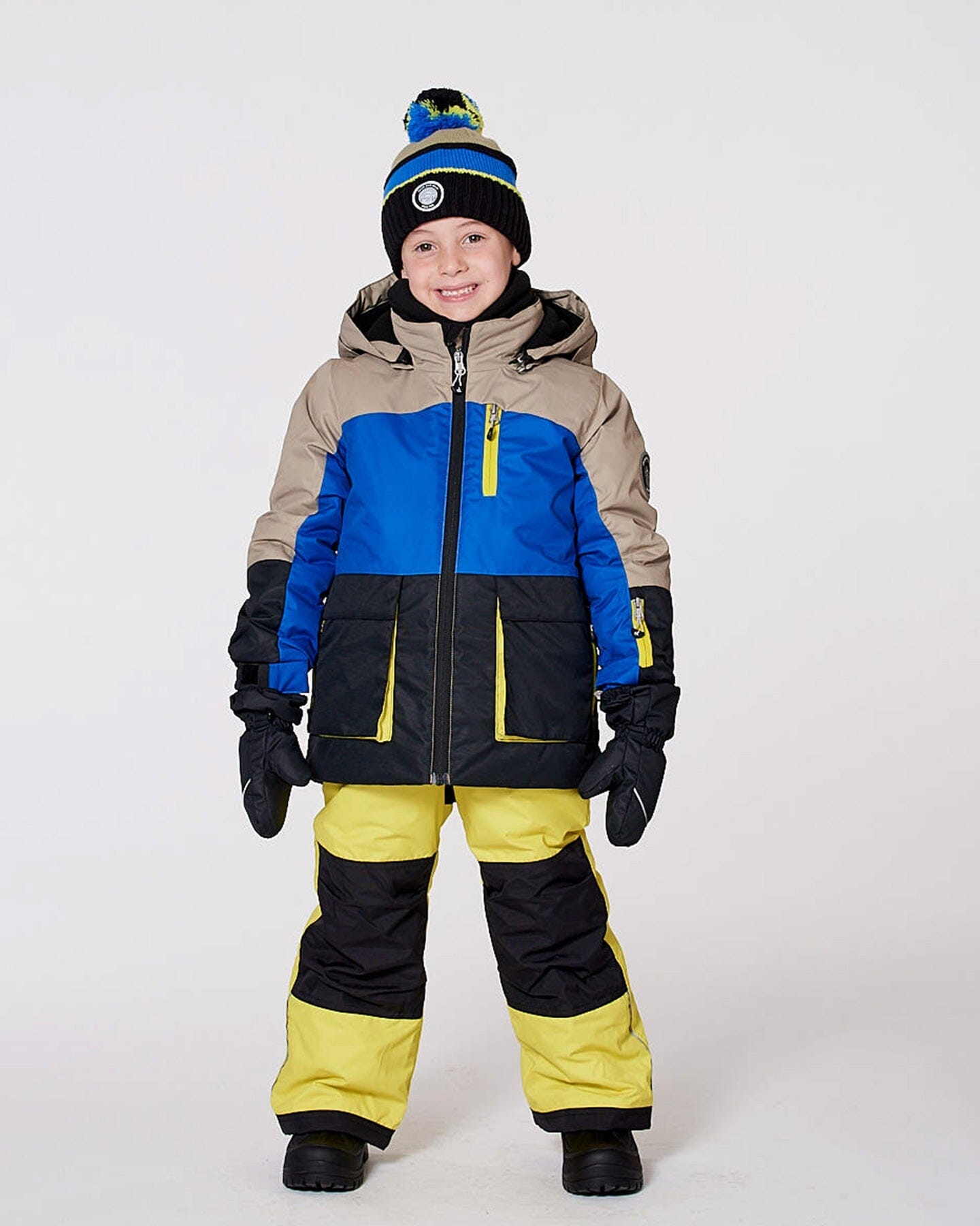 Two-Piece Play Snowsuit Bright Yellow Green-3