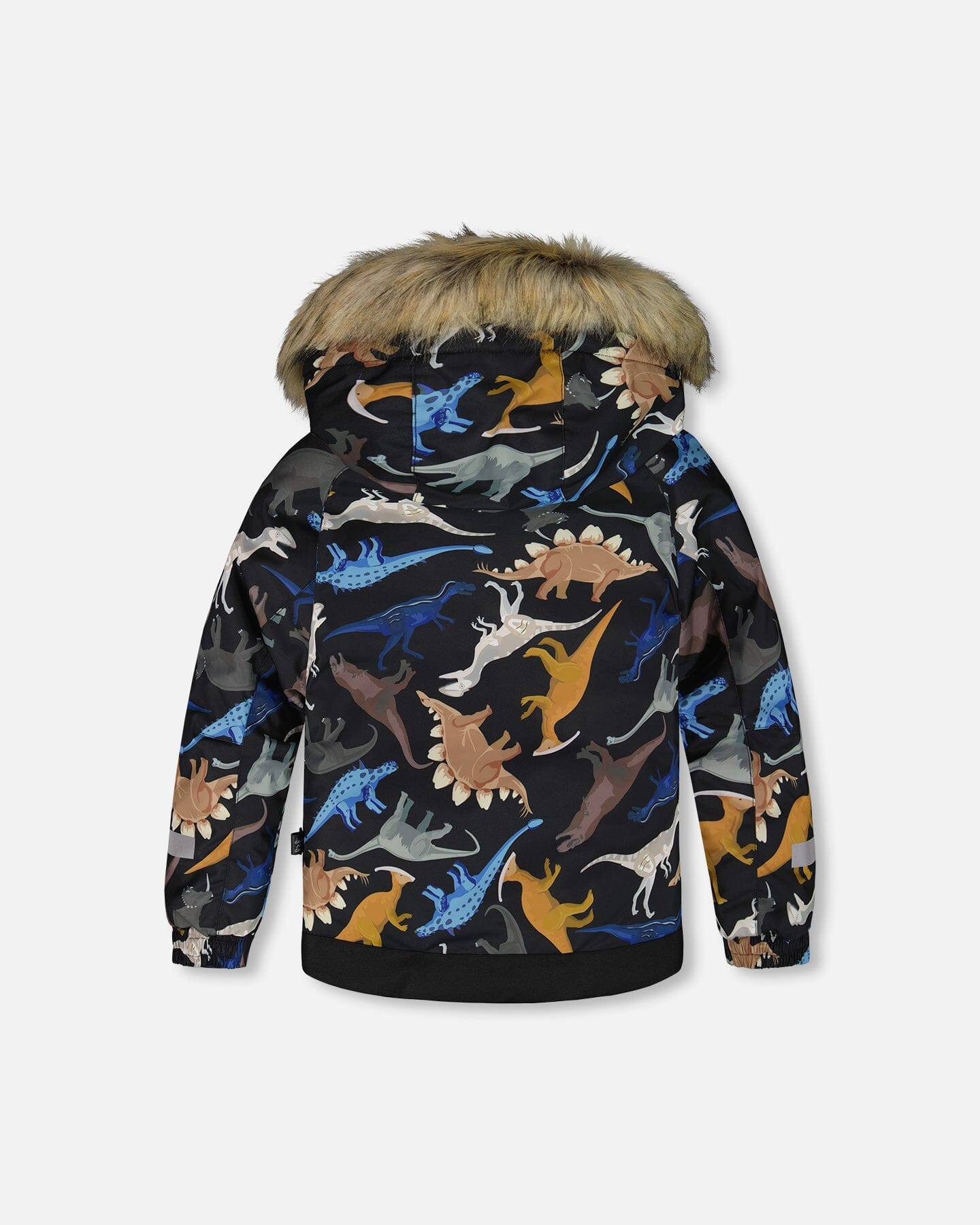 Two-Piece Play Snowsuit With Printed Dinosaurs Jacket Brown-3