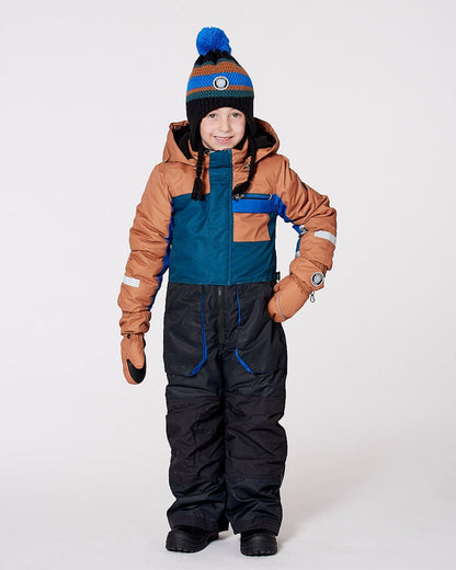 One-Piece Play Snowsuit Colorblocked And Black-3