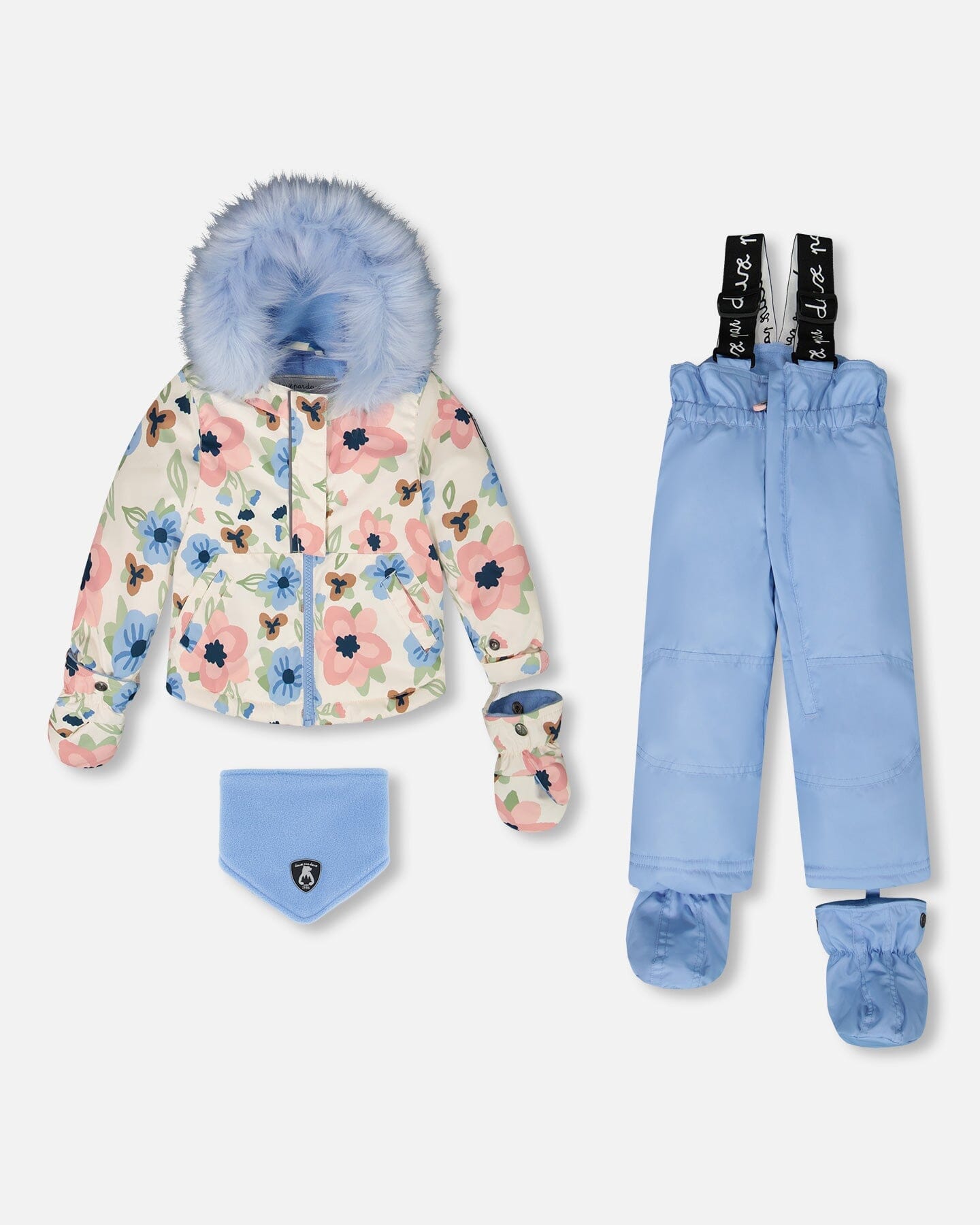 Two-Piece Baby Play Snowsuit Light Blue-0