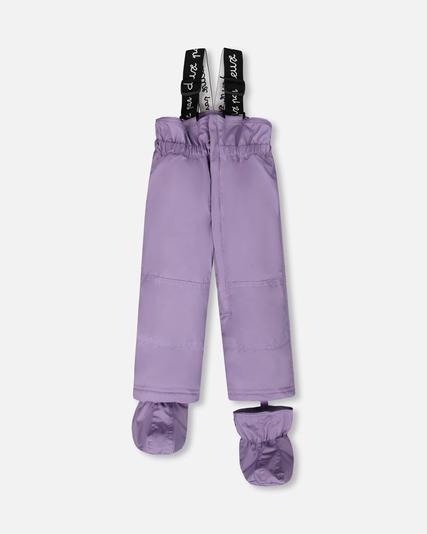 Two-Piece Baby Play Snowsuit Purple Gray-4