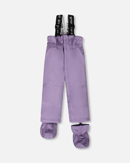 Two-Piece Baby Play Snowsuit Purple Gray-4
