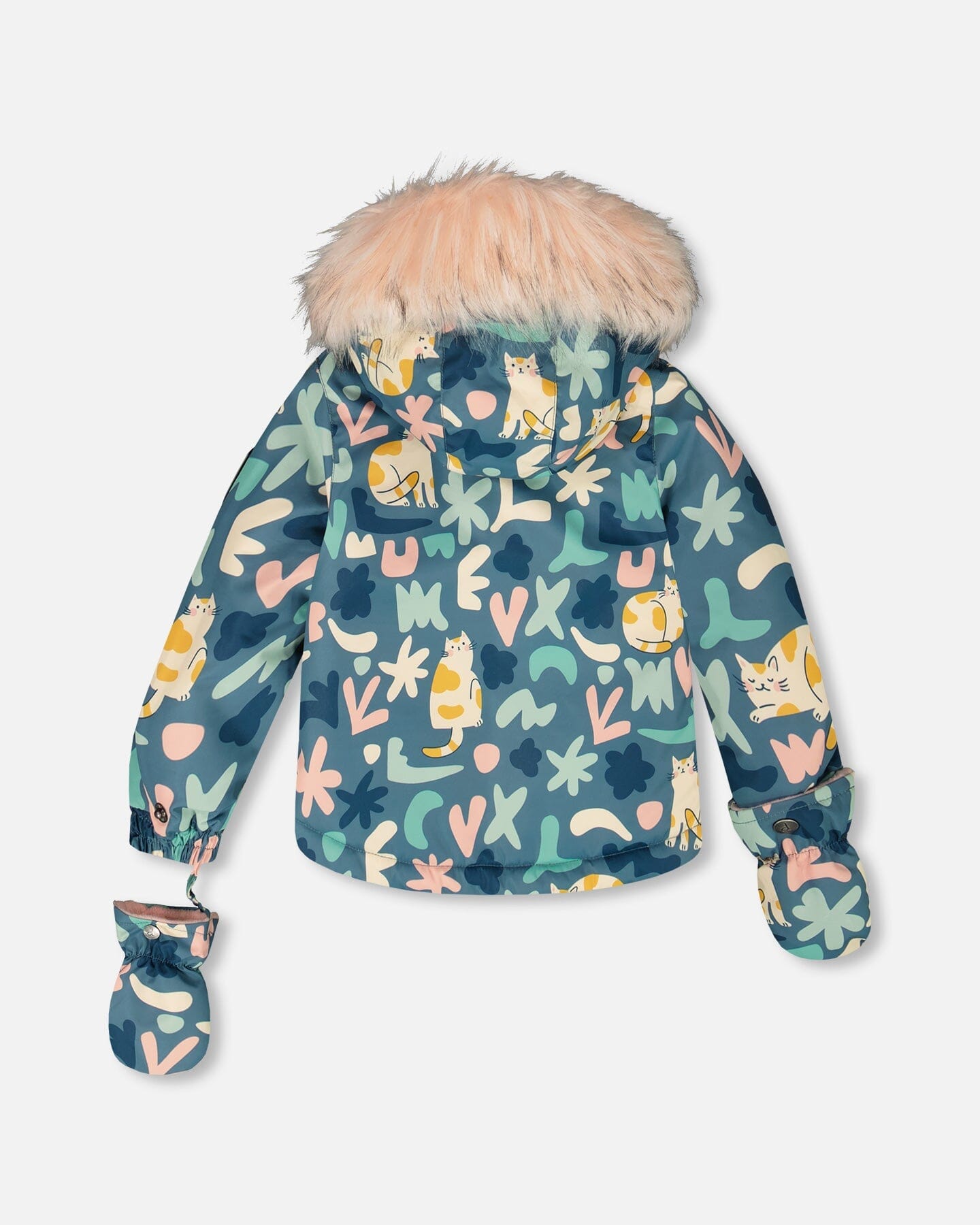 Two-Piece Baby Play Snowsuit Dusty Pink-3