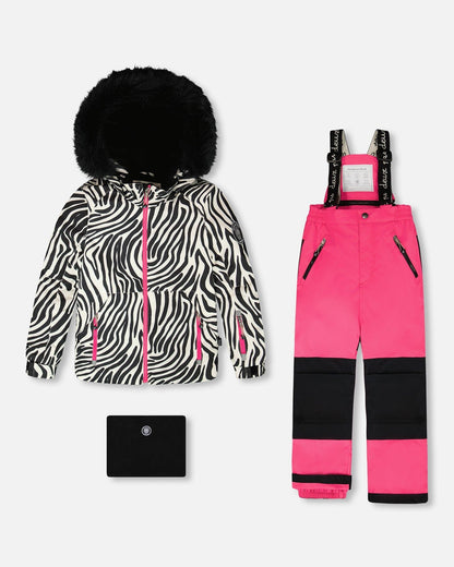 Two-Piece Play Snowsuit Fuchsia-0
