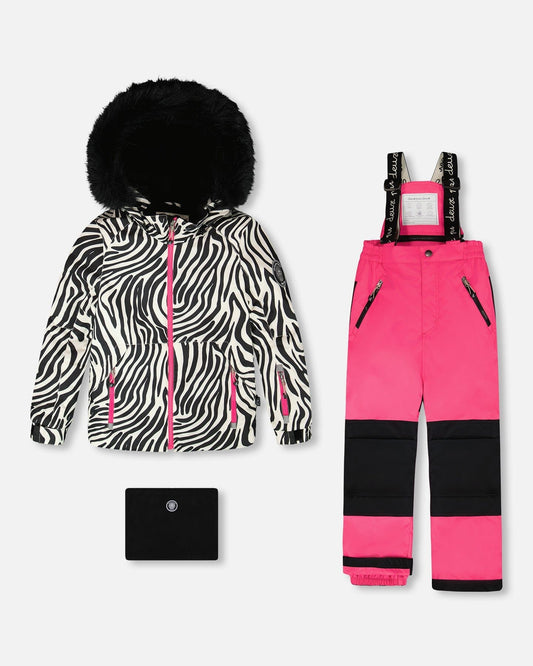 Two-Piece Play Snowsuit Fuchsia-0