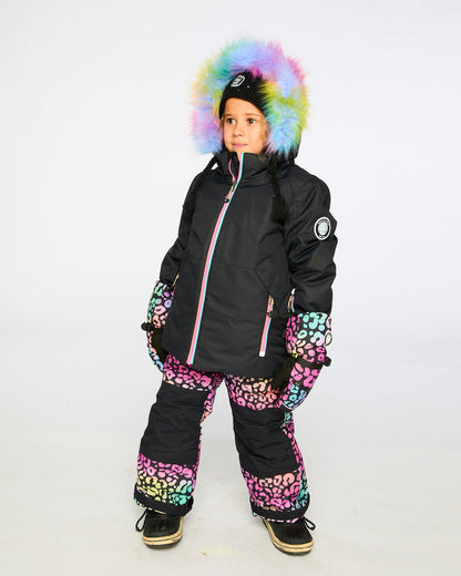 Two-Piece Play Snowsuit Rainbow Leopard-1