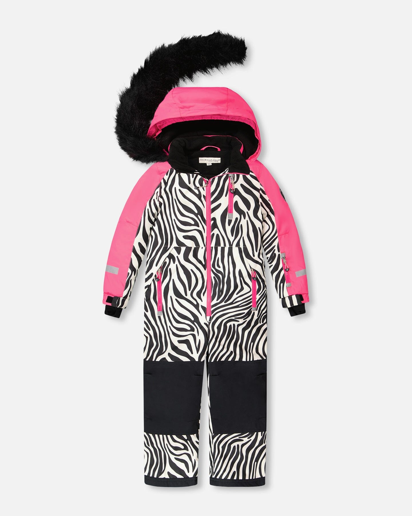 One-Piece Play Snowsuit Zebra Print-2