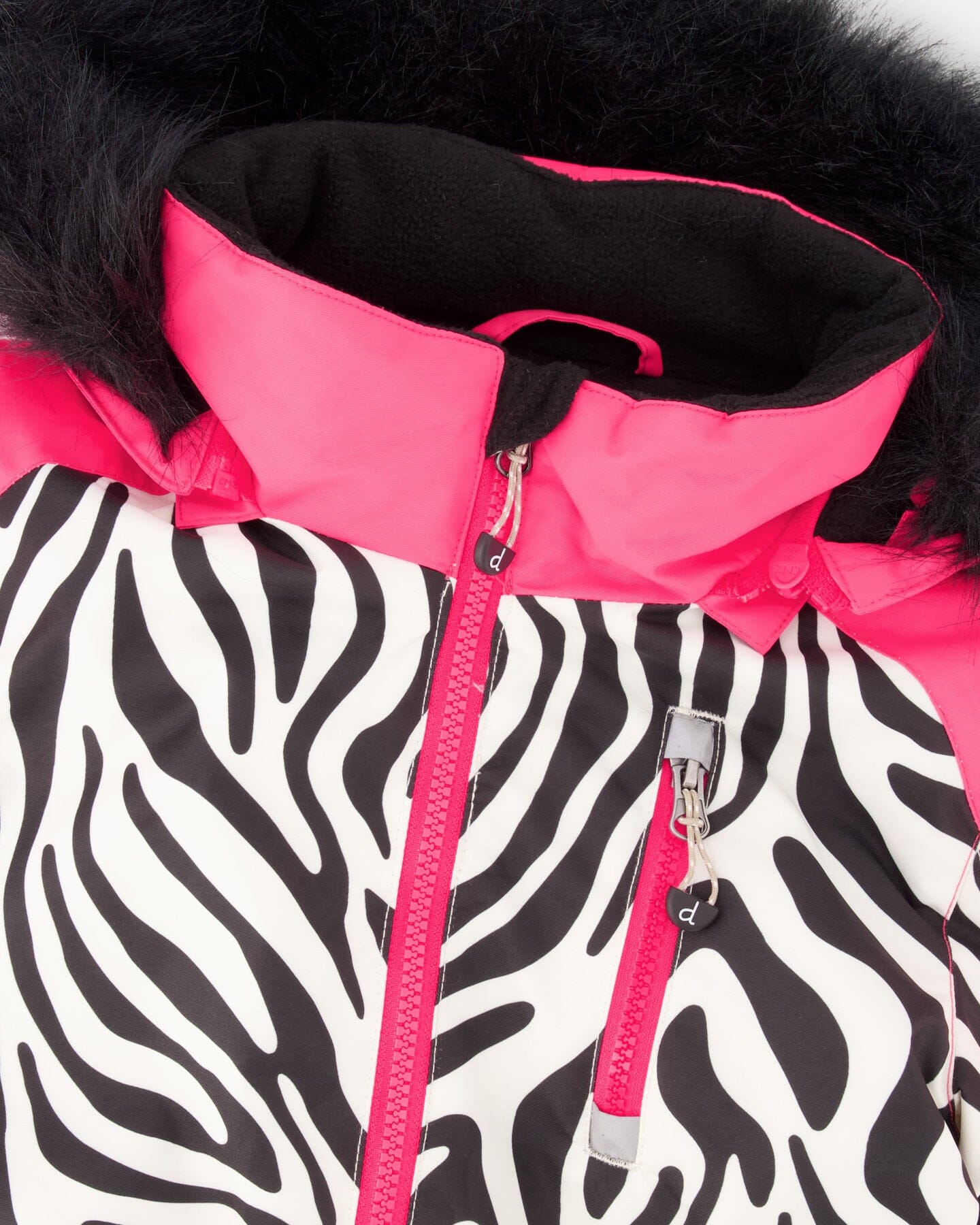 One-Piece Play Snowsuit Zebra Print-3
