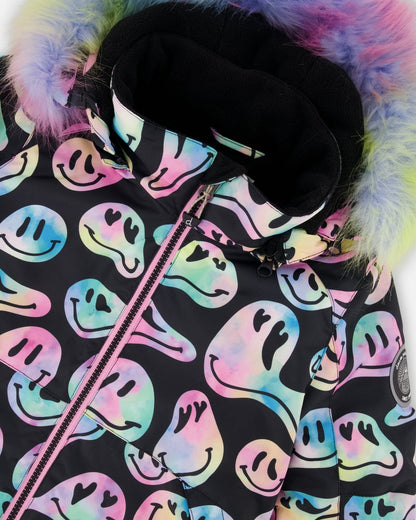 Two-Piece Play Snowsuit With Printed Jacket Pink-4