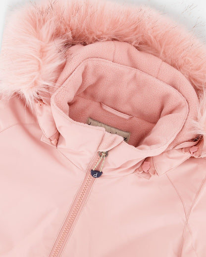 Two-Piece Play Snowsuit Navy Blue And Pink-4