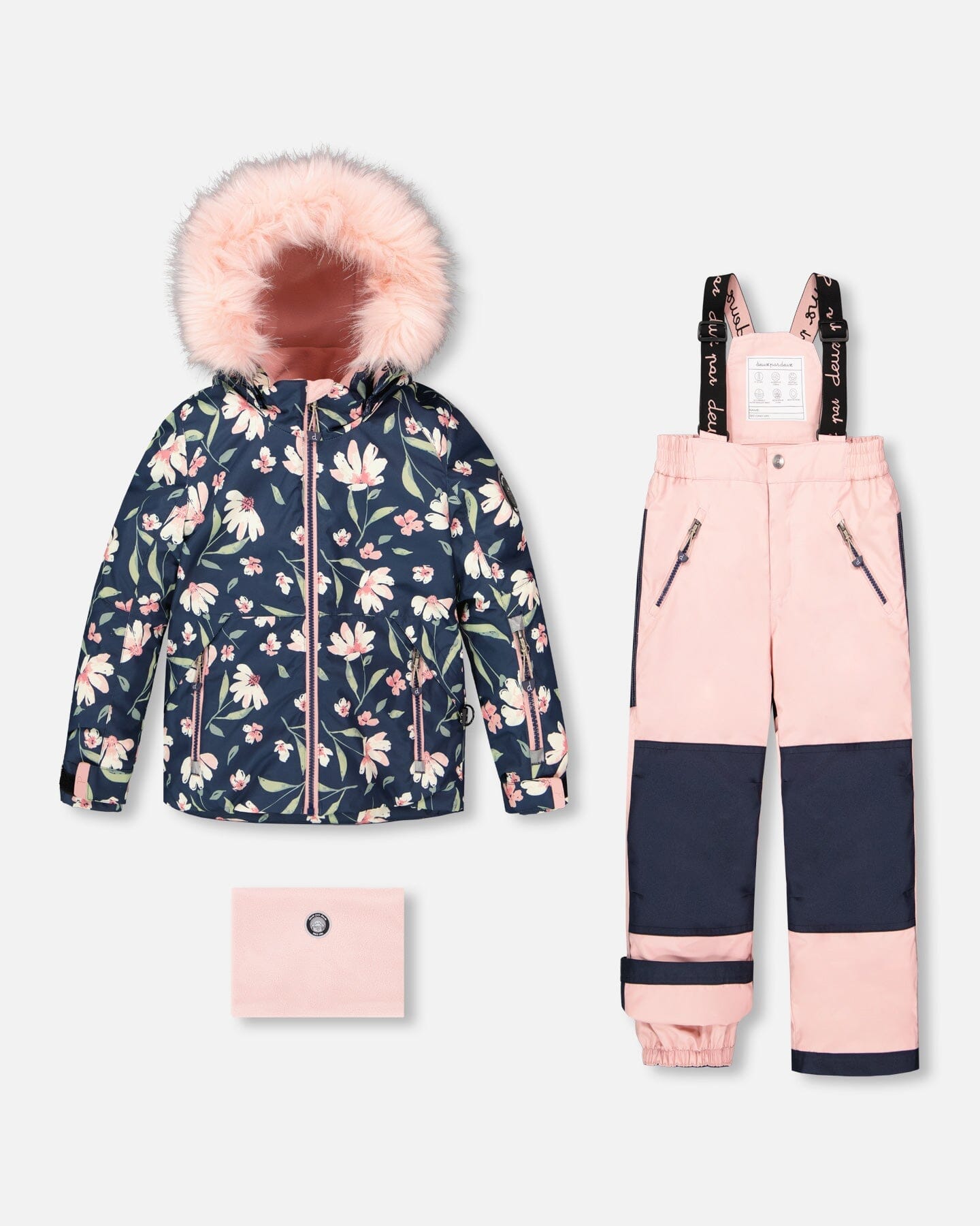 Two-Piece Play Snowsuit Flower Print-0