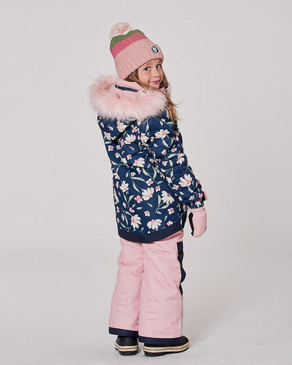 Two-Piece Play Snowsuit Flower Print-1
