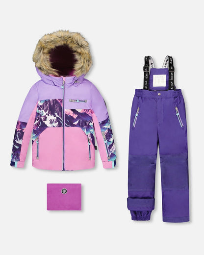 Two-Piece Play Snowsuit Dark Purple-0