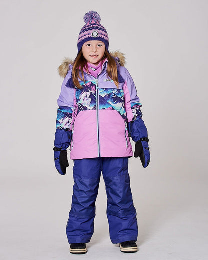 Two-Piece Play Snowsuit Dark Purple-1