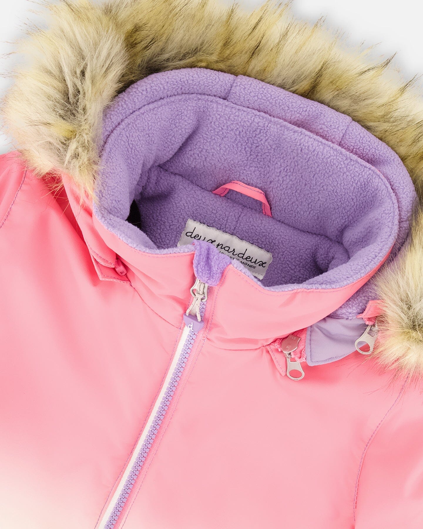 Two-Piece Play Snowsuit Black Retro Flower Print-4