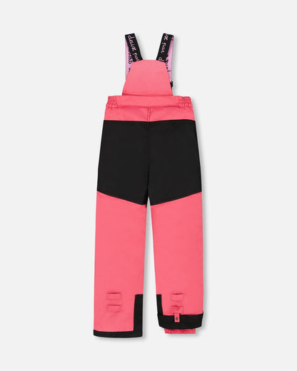 Two-Piece Play Snowsuit Flash Coral With Butterfly Print Jacket-3