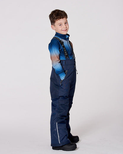 Solid Play Snow Pants Navy Blue-1
