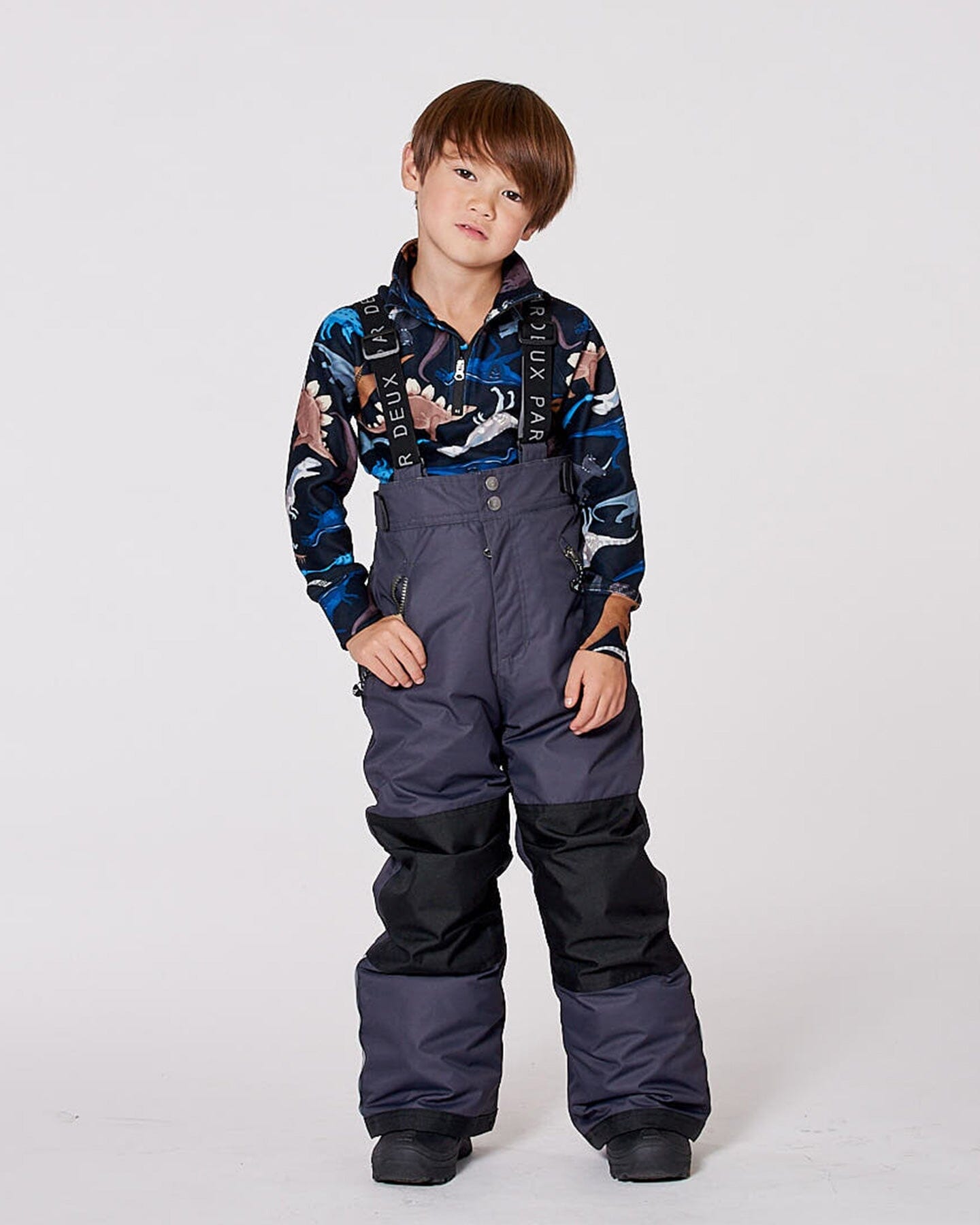 Solid Play Snow Pants Dark Gray-1