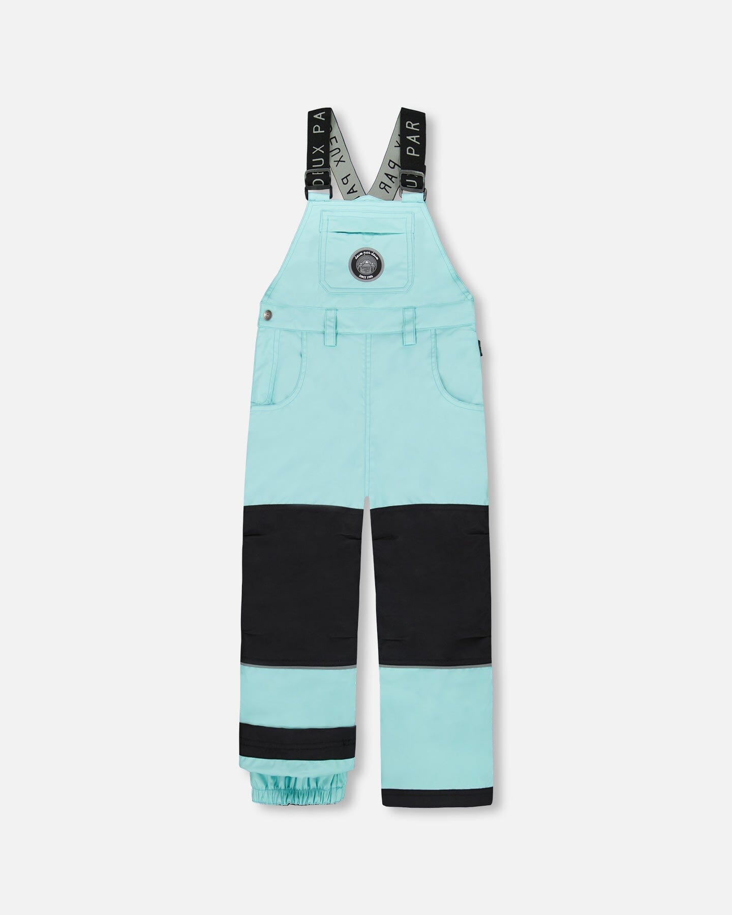 Solid Play Overall Snow Bib Turquoise Blue-0