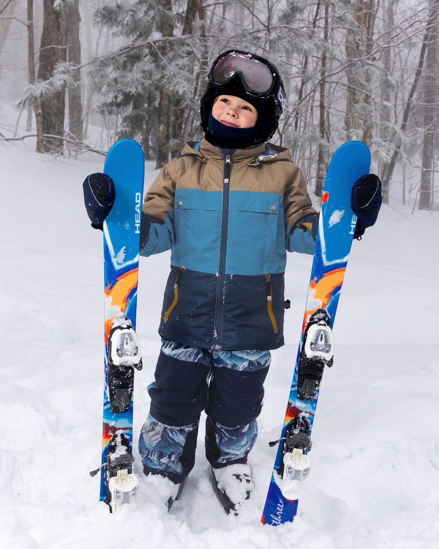 Two-Piece Teknik Snowsuit Blue Mountains-1