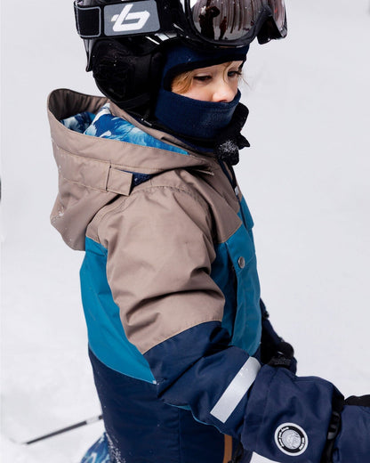 Two-Piece Teknik Snowsuit Blue Mountains-2