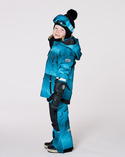 Two-Piece Teknik Snowsuit Teal Gradient-3