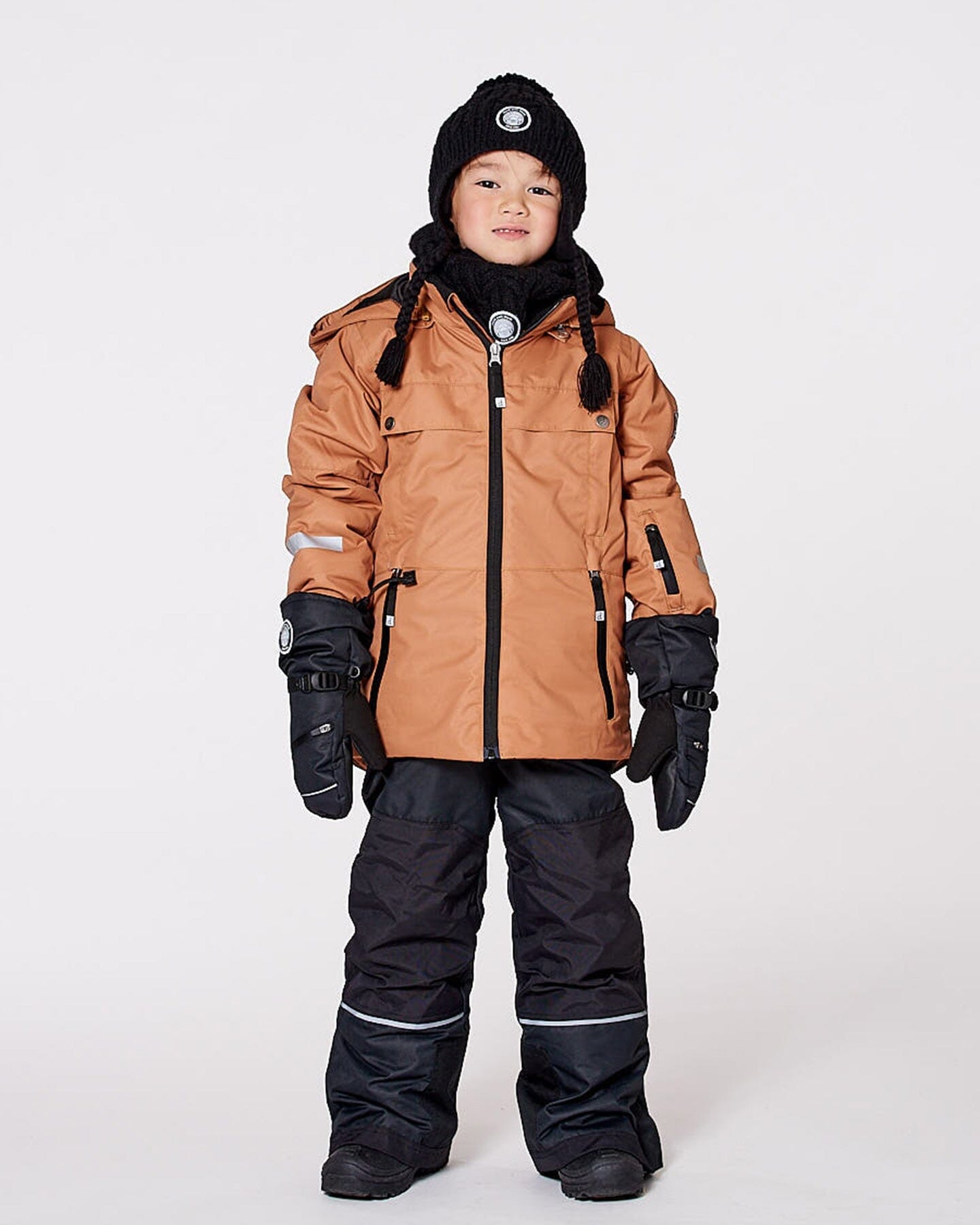 Two-Piece Teknik Snowsuit Brown And Black-1