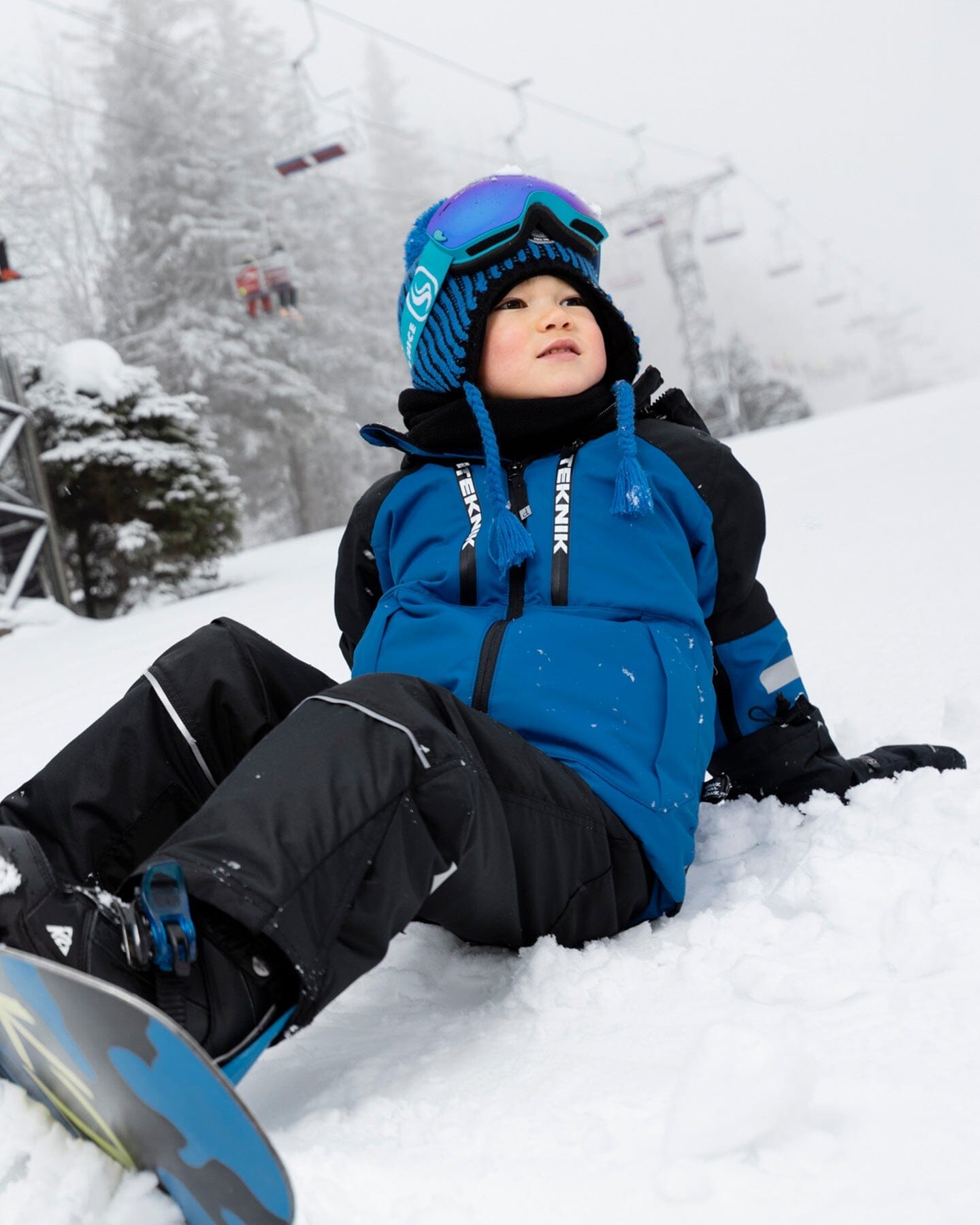 Two-Piece Teknik Snowsuit Royal Blue-1