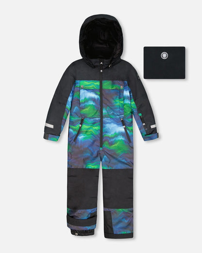 One-Piece Teknik Snowsuit Aurora Borealis-0