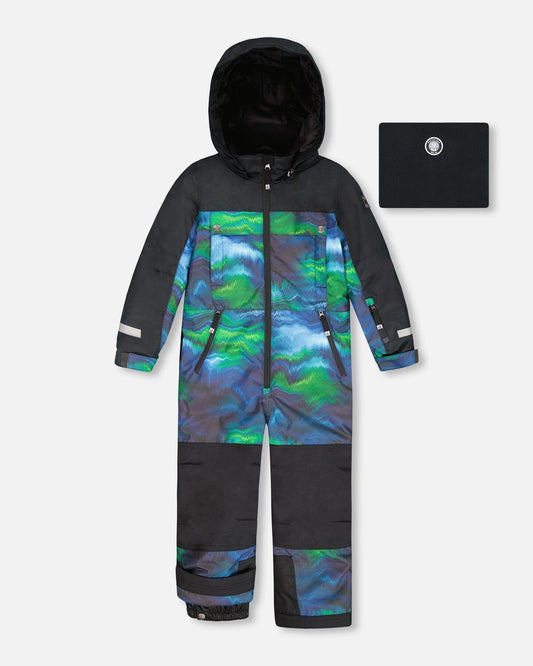 One-Piece Teknik Snowsuit Aurora Borealis-0