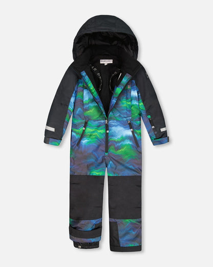 One-Piece Teknik Snowsuit Aurora Borealis-4