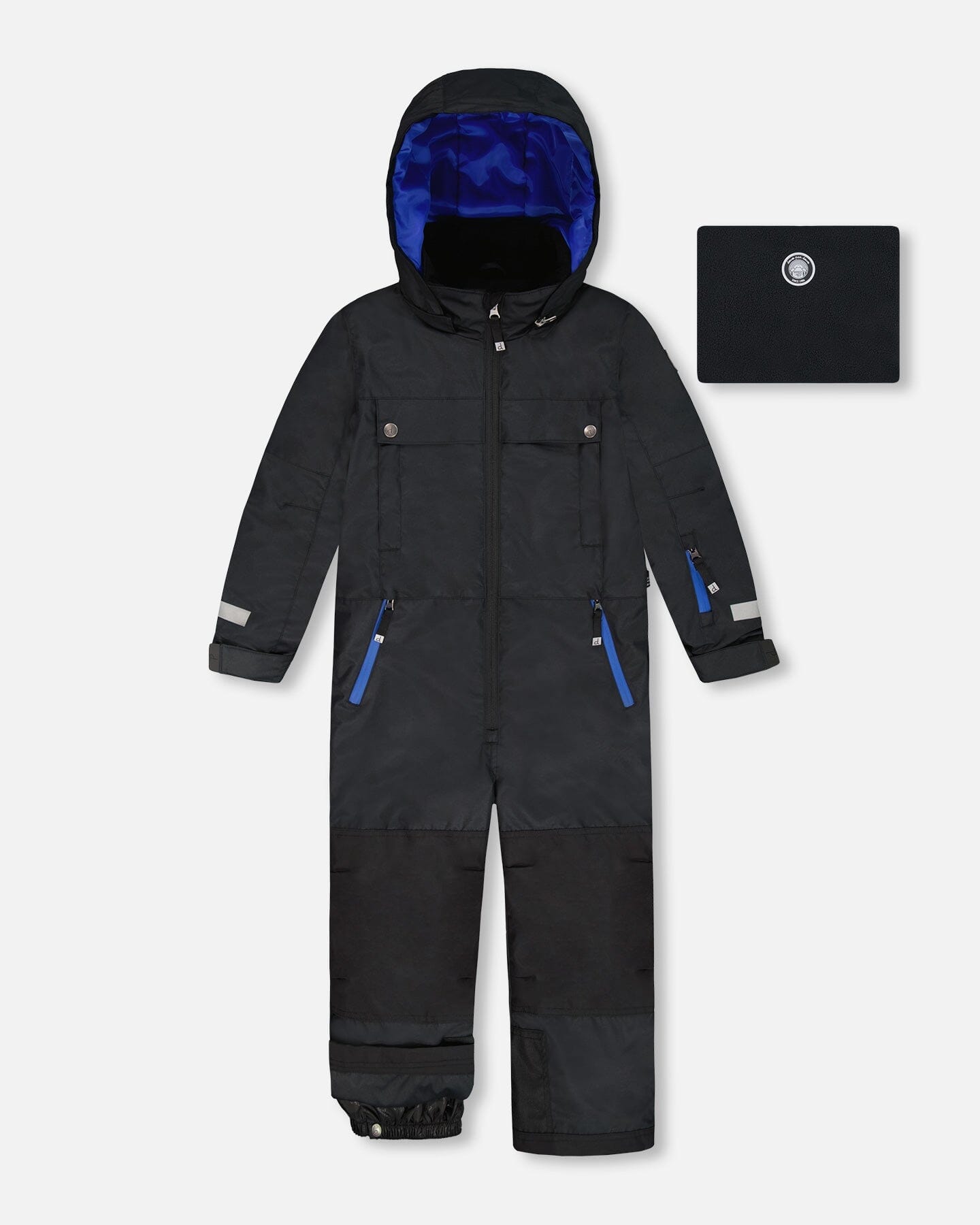 Solid One-Piece Teknik Snowsuit Black-0
