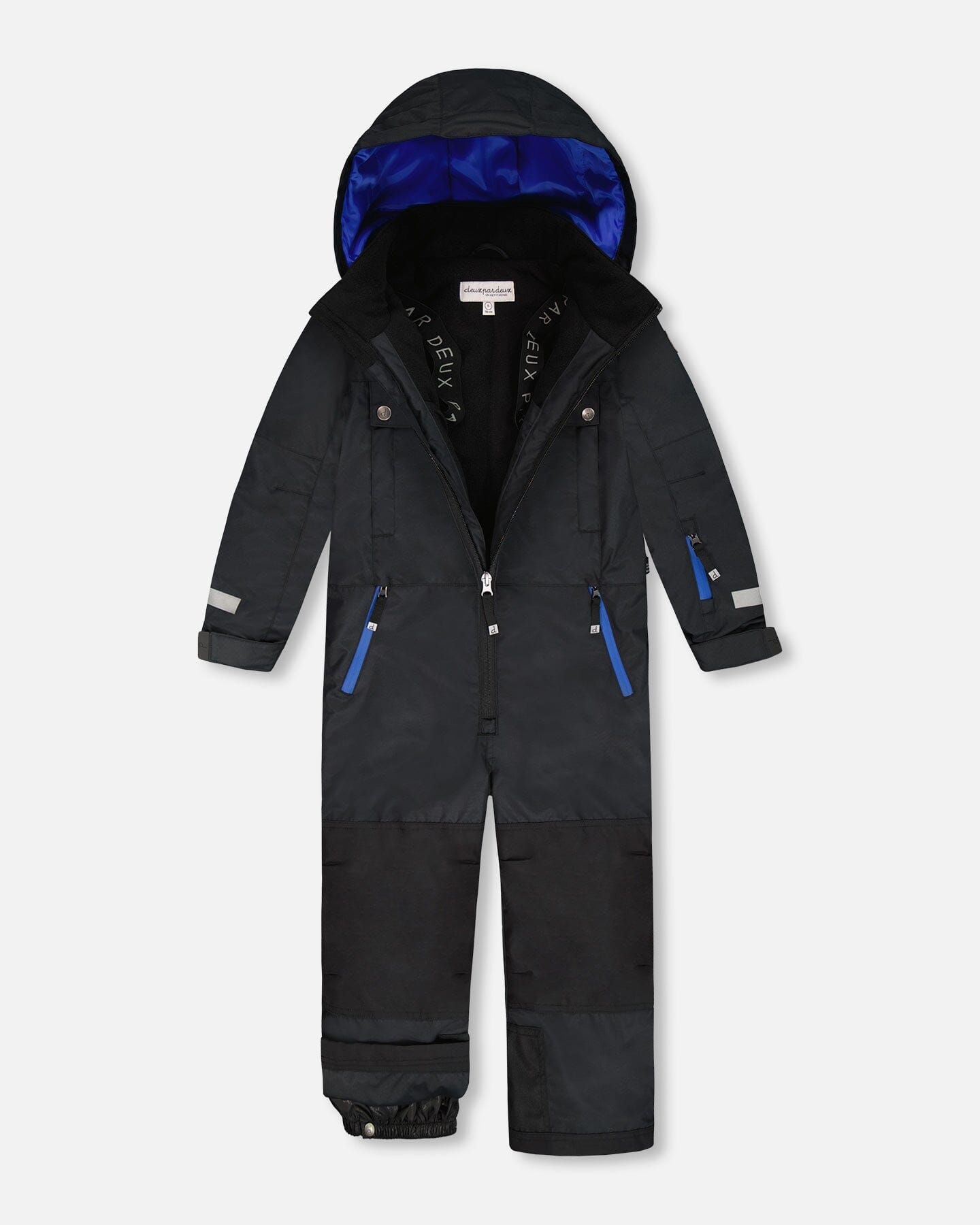 Solid One-Piece Teknik Snowsuit Black-2