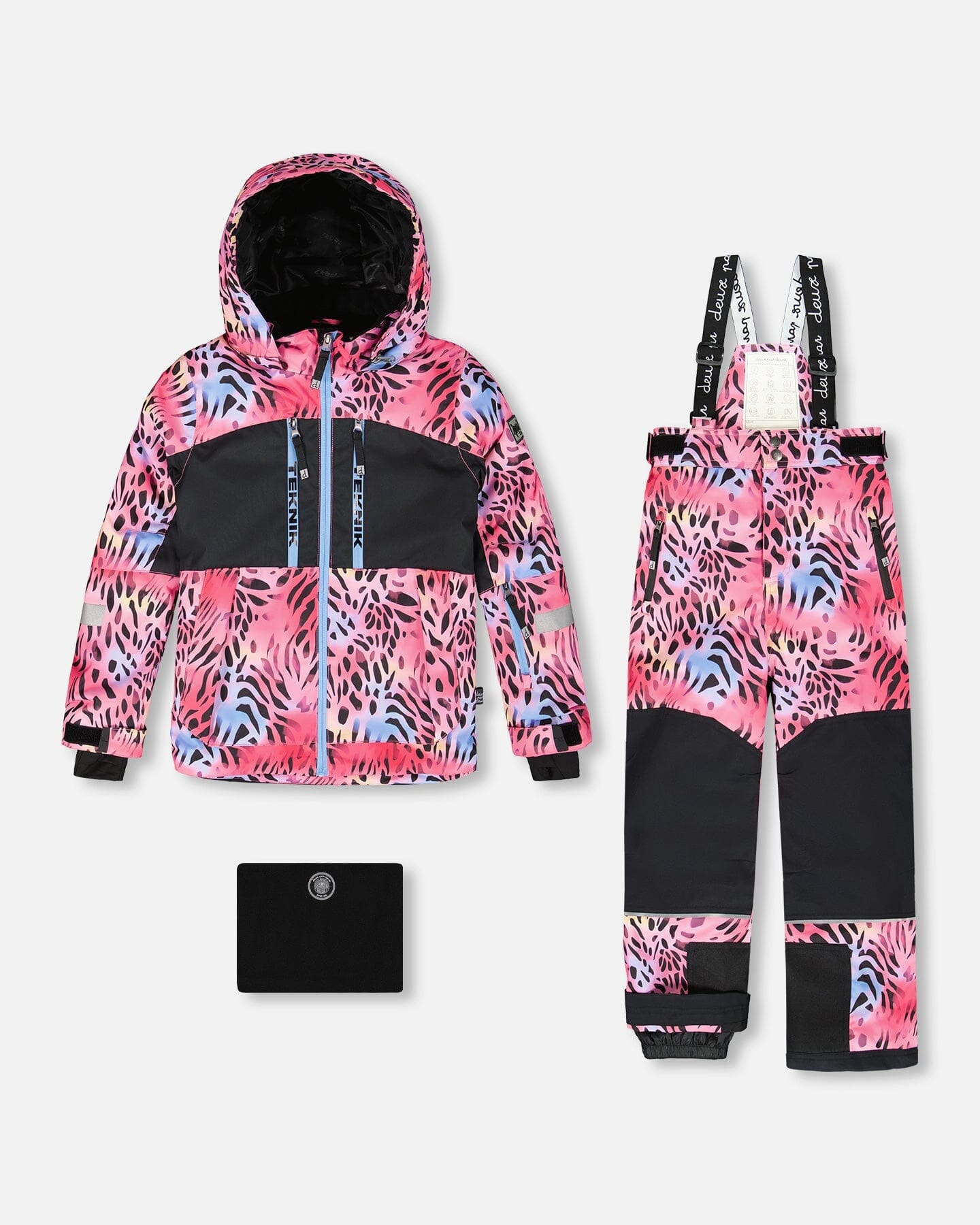Two-Piece Teknik Snowsuit Multicolor Leopard And Zebra-0