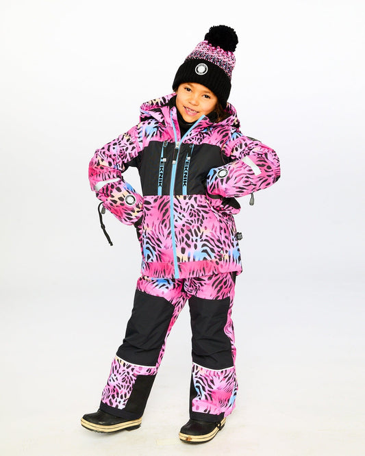 Two-Piece Teknik Snowsuit Multicolor Leopard And Zebra-1