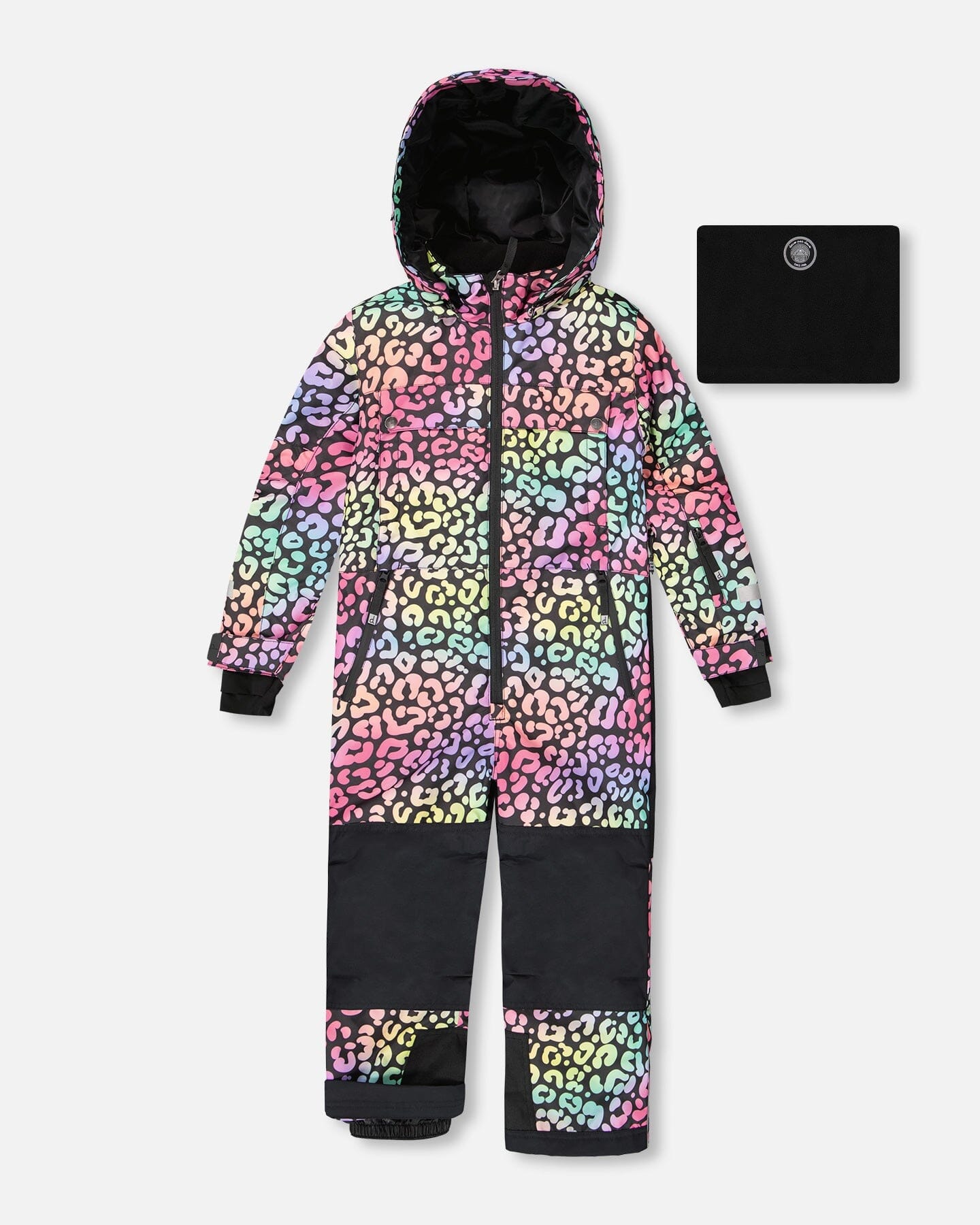 One-Piece Teknik Snowsuit Rainbow Leopard-0