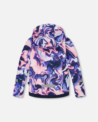 Two-Piece Teknik Snowsuit Pink And Blue Marble-3