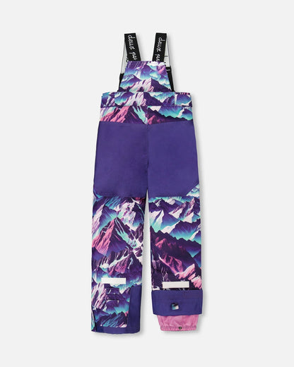 Two-Piece Teknik Snowsuit Purple Mountain Print-4