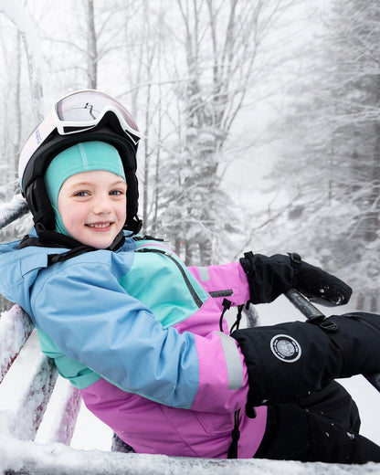 Two-Piece Teknik Snowsuit With Colorblocked Jacket And Solid Pant Black-3