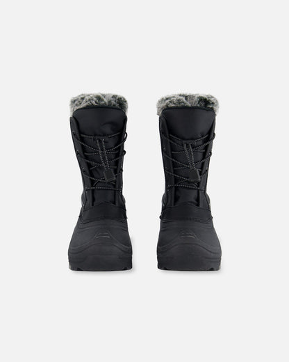 Winter Boots Black With Removable Liner-0